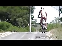 Joy riding while naked