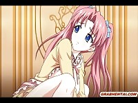 Redhead anime maid wetpussy fucked by her master