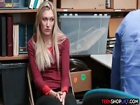 Stepdaughter fucks for her shoplifting moms freedom