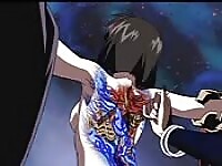 Una tettona hentai viene trapanata