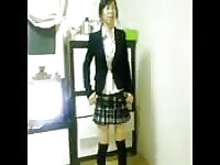 Korean star in school uniform