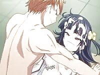 Una tettona hentai ne prende due
